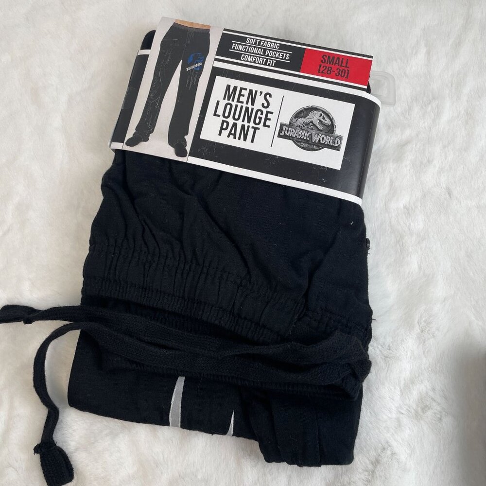 Jurassic World Mens Lounge Pant Soft Fabric Pockets Comfort Fit Small 28-30 NWOT